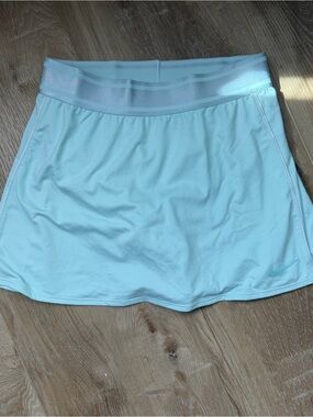 Nike Pastel Blue Athletic Skirt with Subtle Logo
